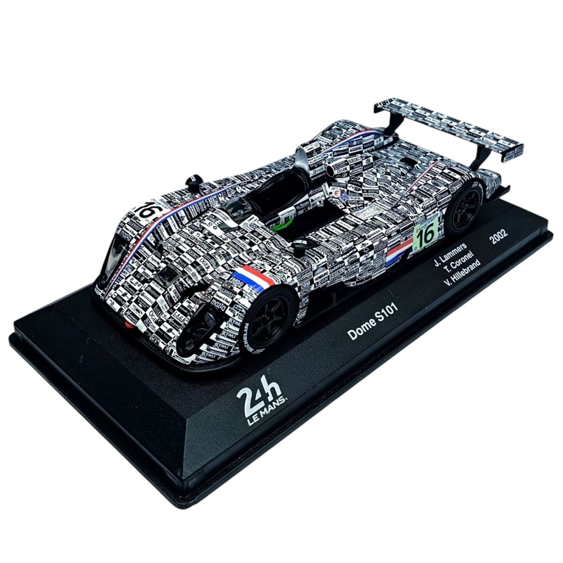 AUTO DOME S101 WEC 24H LEMANS 2002 #16 LAMMERS – CORONEL – HILLEBRAND CAJA ACRILICA 1:43 - 1