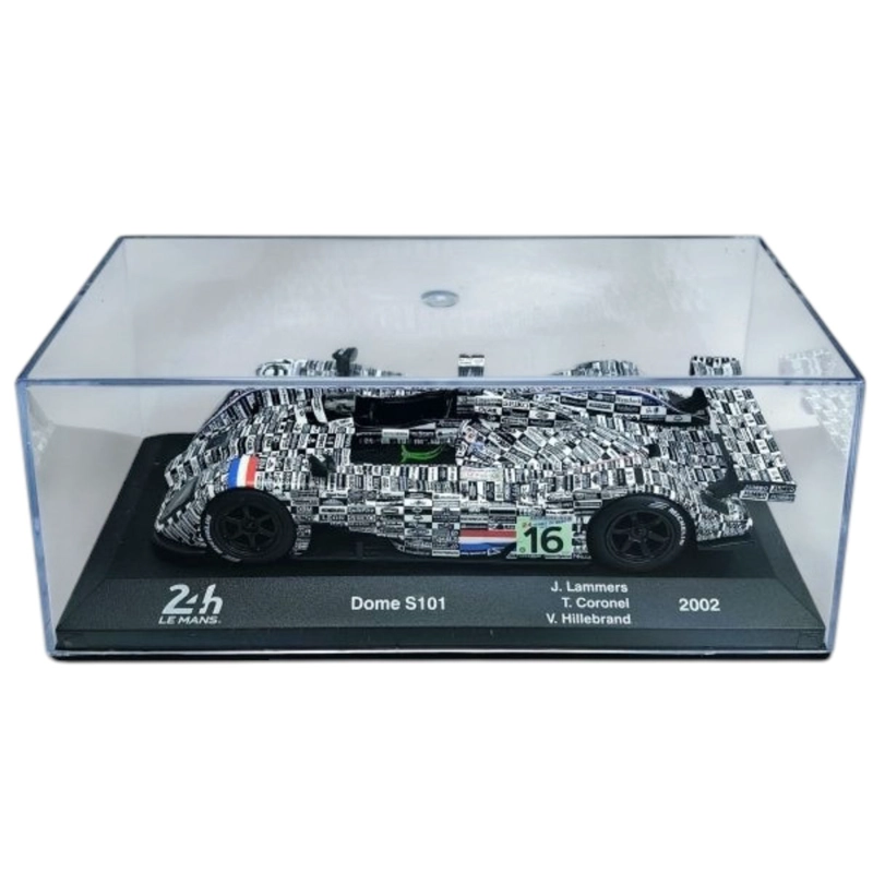AUTO DOME S101 WEC 24H LEMANS 2002 #16 LAMMERS – CORONEL – HILLEBRAND CAJA ACRILICA 1:43 - 2