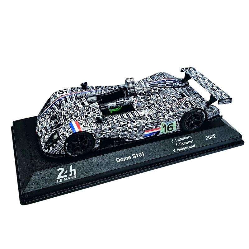 AUTO DOME S101 WEC 24H LEMANS 2002 #16 LAMMERS – CORONEL – HILLEBRAND CAJA ACRILICA 1:43 - 4