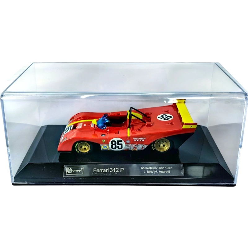 AUTO WEC FERRARI 312P 6H WATKINS GLEN 1972 #85 CAJA ACRILICA 1:43 - 3