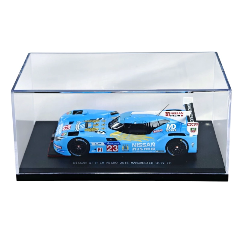 AUTO LEMANS NISSAN GTR NISMO MANCHESTER CITY FC 2015 #23 JANN MARDENBOROUGH CAJA ACRILICA EBBRO 1:43 - 3