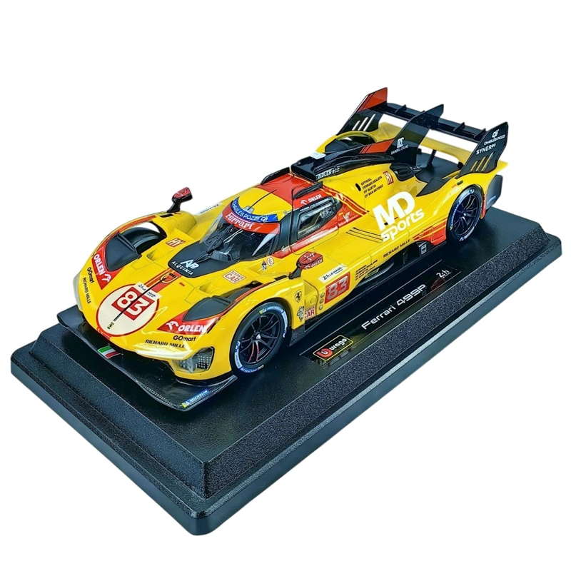 AUTO LEMANS FERRARI AF CORSE 499P LM 2024 #83 CAJA NORMAL BURAGO 1:24 - 2