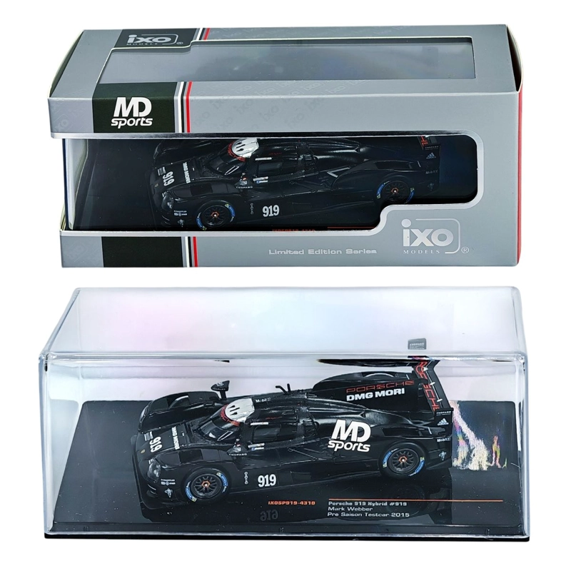 AUTO LEMANS PORSCHE 919 TESTCAR 2015 MARK WEBBER CAJA ACRILICA 1:43 - 2