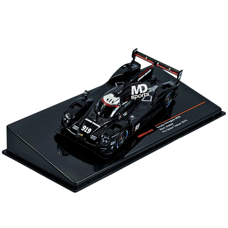 AUTO LEMANS PORSCHE 919 TESTCAR 2015 MARK WEBBER CAJA ACRILICA 1:43 - 3