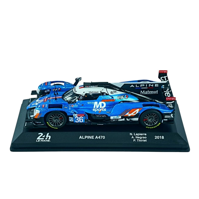 AUTO LEMANS ALPINE A470 LM 2018 #36 LAPIERRE-NEGRAO-THIRIET CAJA ACRILICA 1:43 - 2