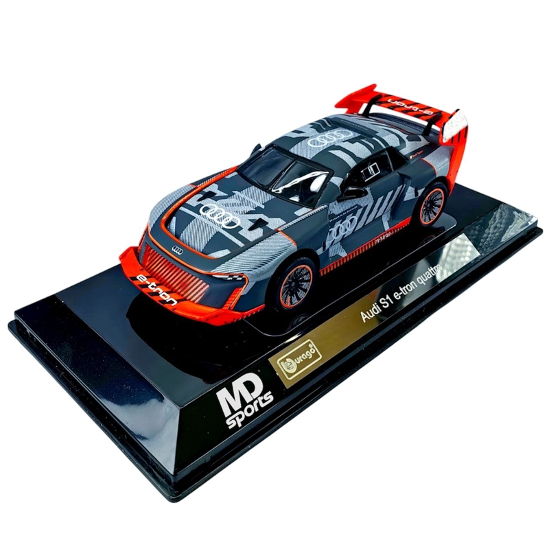 AUTO DEPORTIVO AUDI S1 E-TRON QUATTRO CAJA ACRILICO BURAGO 1:43 - 1
