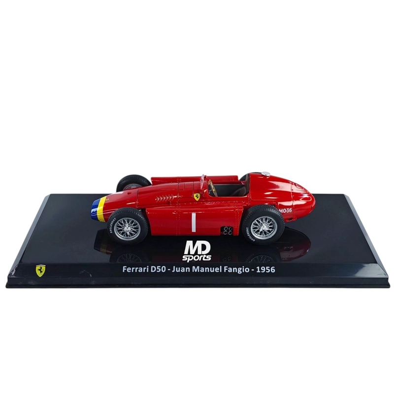 AUTO F1 FERRARI D50 1956 #1 JUAN MANUEL FANGIO CAJA ACRILICA PREMIUM COLLECT 1:24 - 2