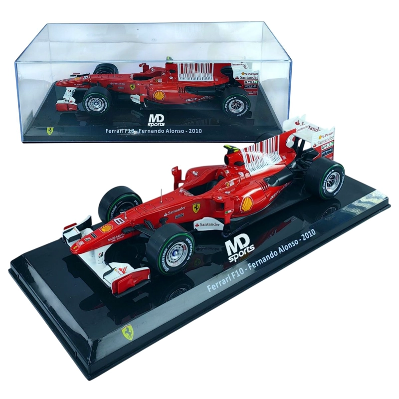 AUTO FORMULA 1 FERRARI F10 2010 #8 FERNANDO ALONSO CAJA ACRILICA PREMIUM COLLECT 1:24 - 1