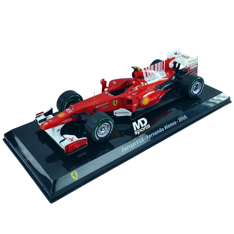 AUTO FORMULA 1 FERRARI F10 2010 #8 FERNANDO ALONSO CAJA ACRILICA PREMIUM COLLECT 1:24 - 3