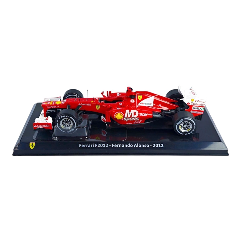 AUTO F1 FERRARI F2012 2012 #5 FERNANDO ALONSO CAJA ACRILICA PREMIUM COLLECT 1:24 - 3