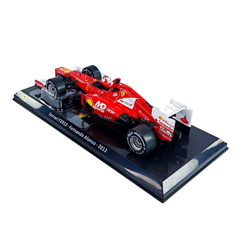 AUTO F1 FERRARI F2012 2012 #5 FERNANDO ALONSO CAJA ACRILICA PREMIUM COLLECT 1:24 - 4