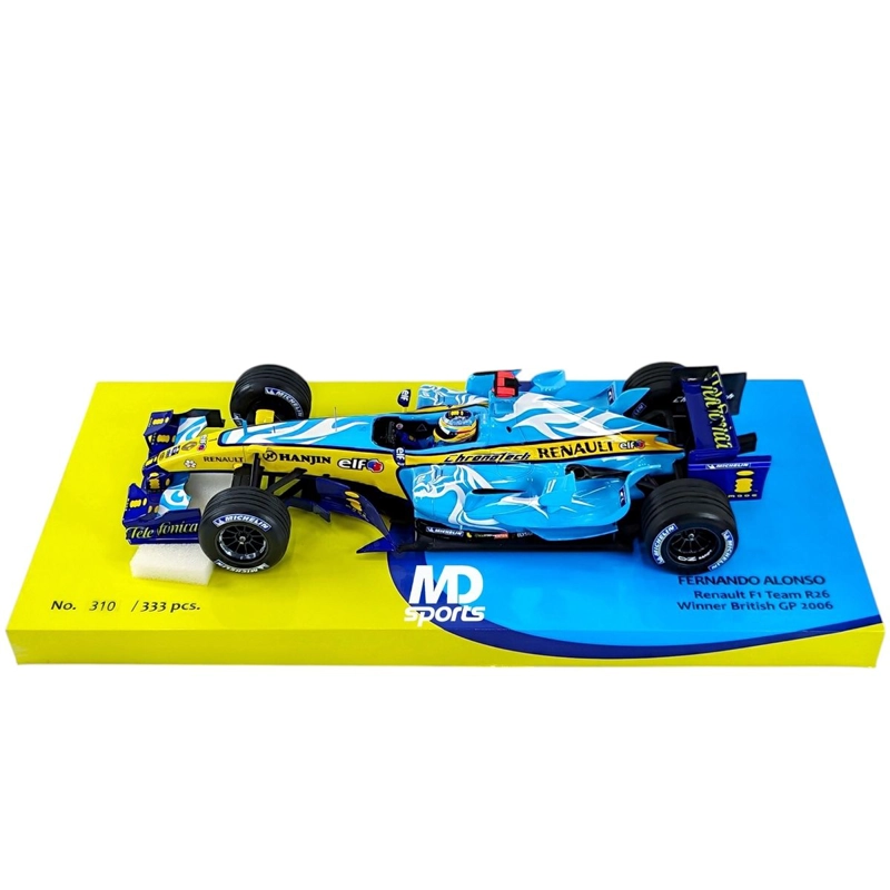 AUTO FORMULA 1 RENAULT R26 BRITISH GP 2006 #1 FERNANDO ALONSO MINICHAMPS 1:18 - 2