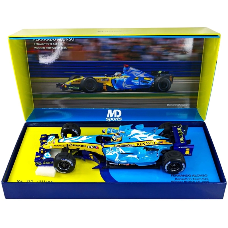 AUTO FORMULA 1 RENAULT R26 BRITISH GP 2006 #1 FERNANDO ALONSO MINICHAMPS 1:18 - 5