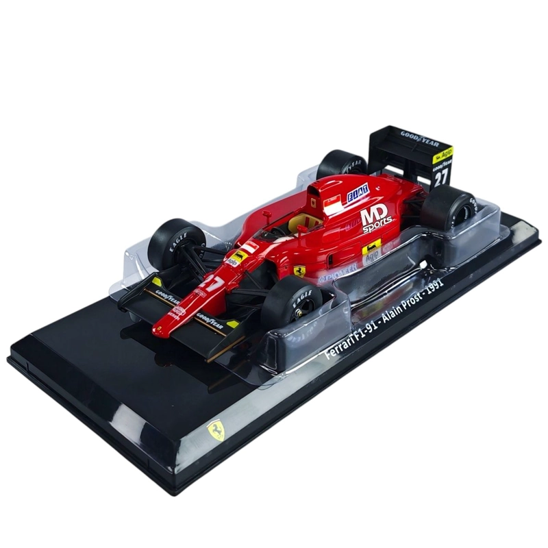 AUTO F1 FERRARI F1-91 1991 #27 ALAIN PROST CAJA ACRILICA PREMIUM COLLECT 1:24 - 3