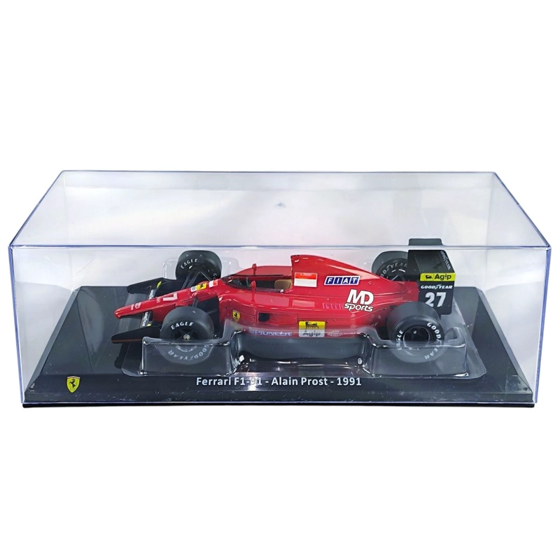 AUTO F1 FERRARI F1-91 1991 #27 ALAIN PROST CAJA ACRILICA PREMIUM COLLECT 1:24 - 5