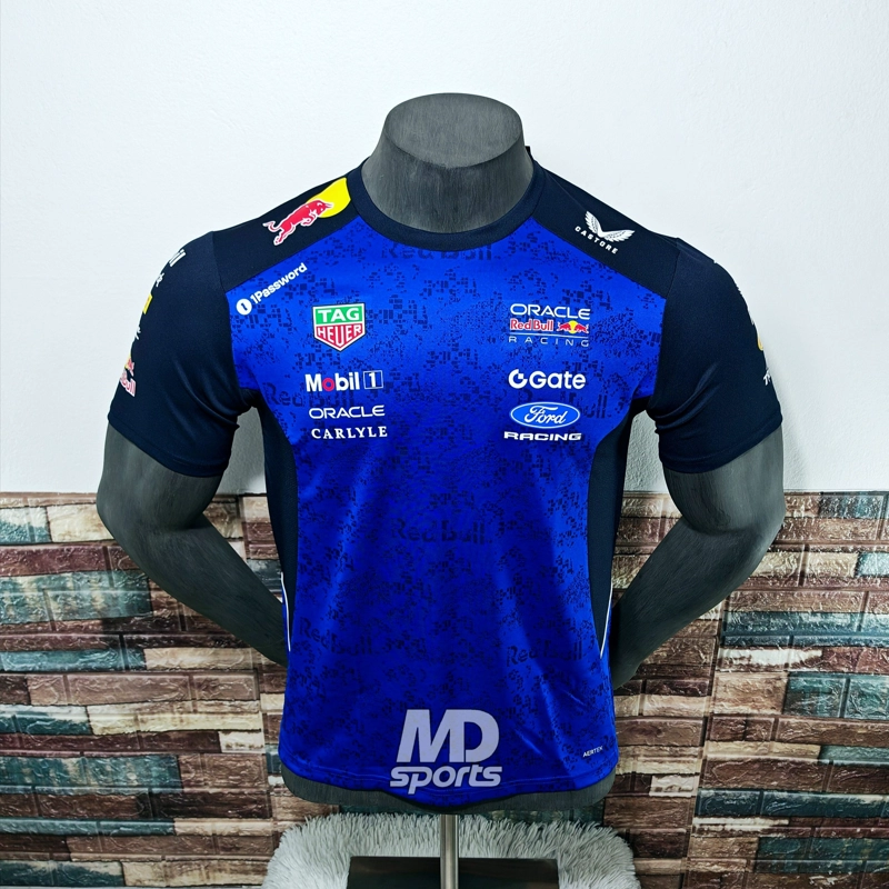 POLERA CASTORE OFICIAL ORACLE REDBULL RACING FORD TEAM 2026 AZUL - 1