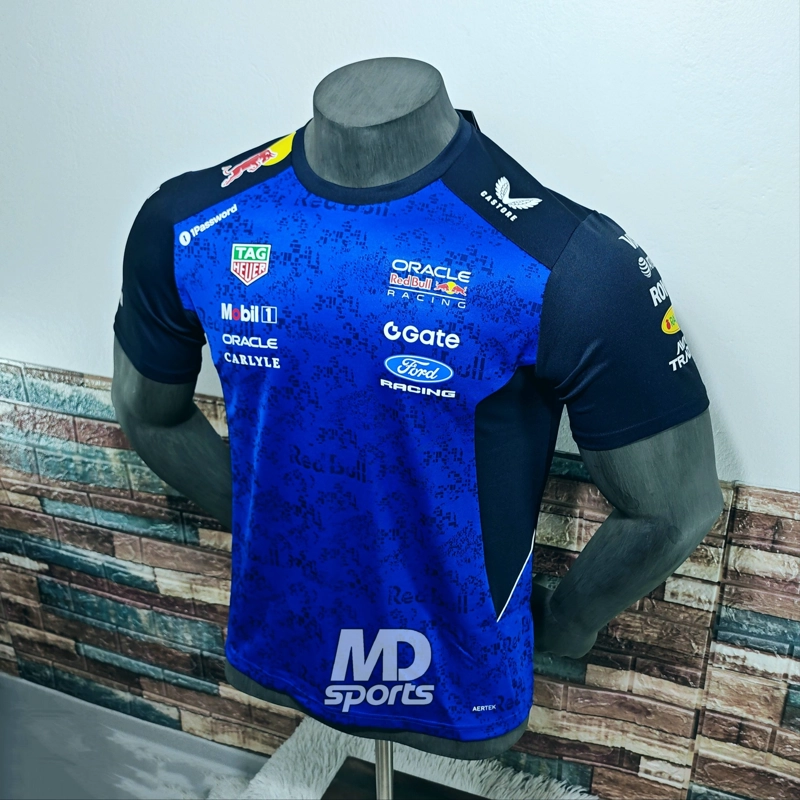 POLERA CASTORE OFICIAL ORACLE REDBULL RACING FORD TEAM 2026 AZUL - 2