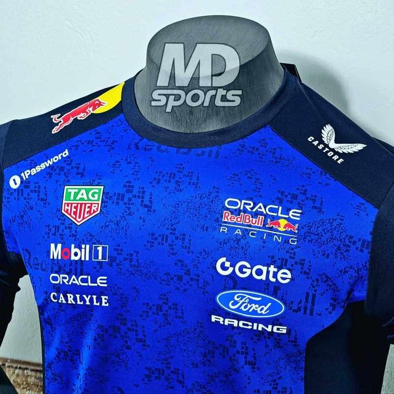 POLERA CASTORE OFICIAL ORACLE REDBULL RACING FORD TEAM 2026 AZUL - 4