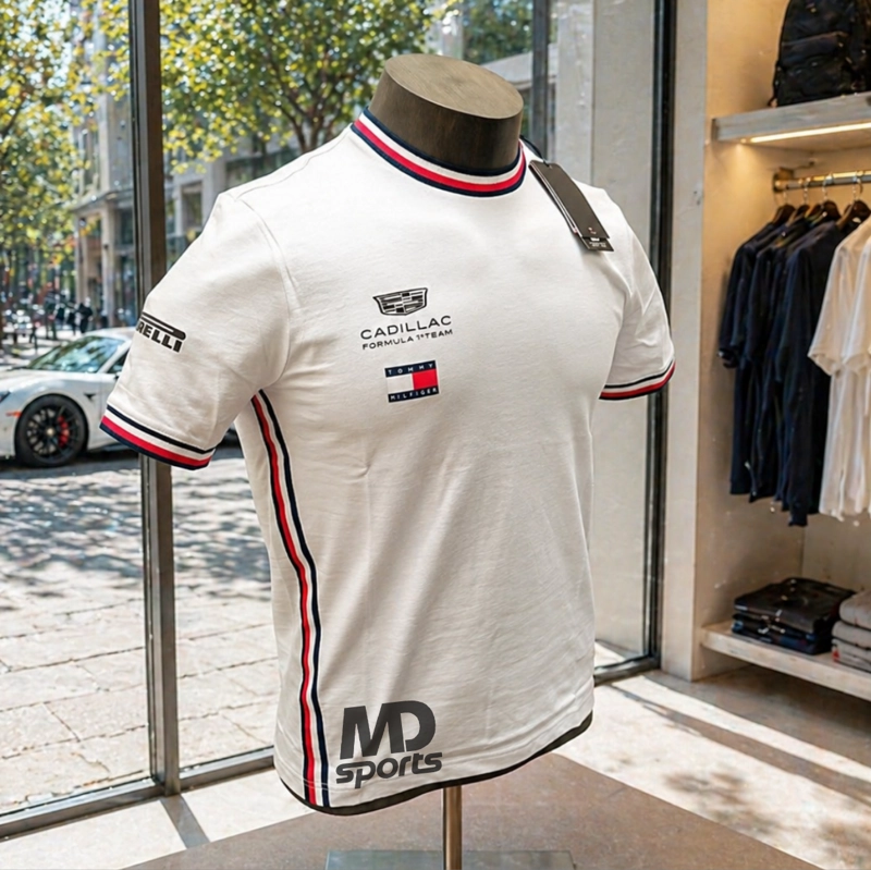 POLERA TOMMY HILFIGER CADILLAC F1 TEAM VALTTERI BOTTAS OFICIAL 2026 BLANCO - 3