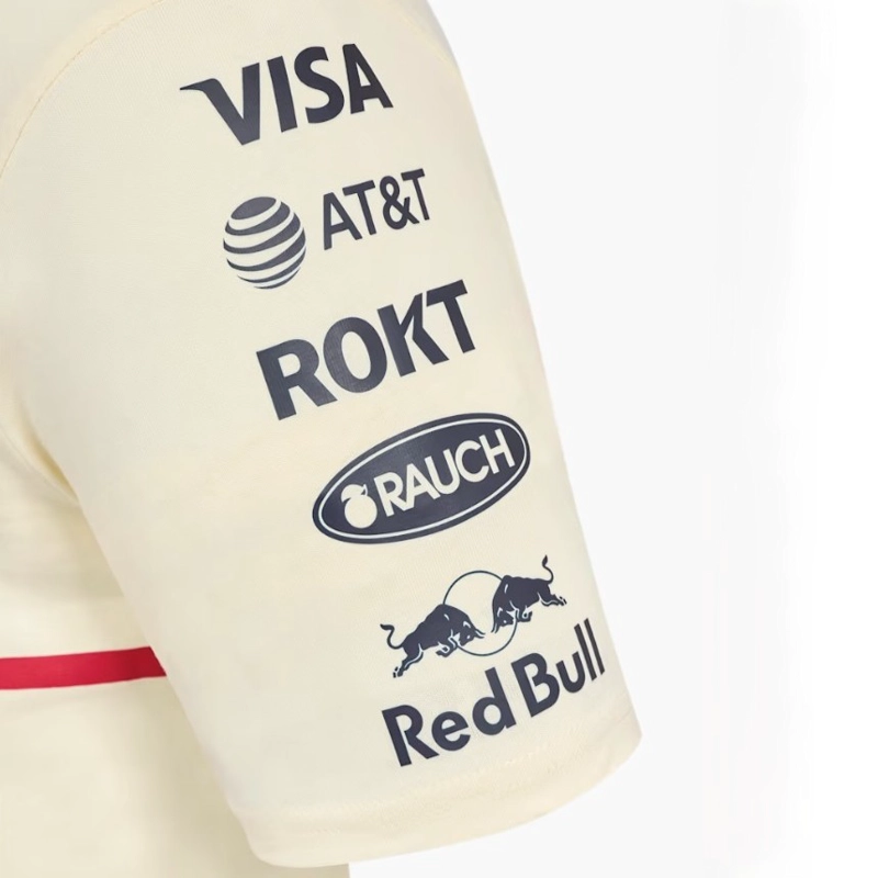 POLERA CASTORE OFICIAL ORACLE REDBULL RACING TEAM HERITAGE 2025 CREMA - 3