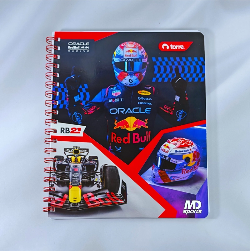 CUADERNO UNIVERSITARIO TORRE REDBULL RACING 100 HOJAS - 1