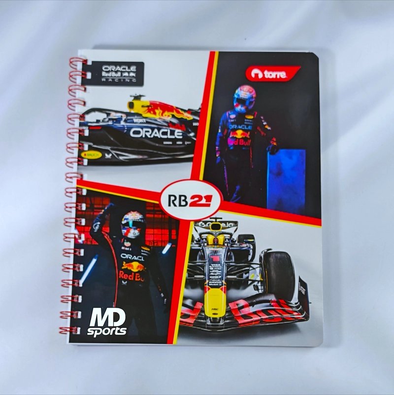 CUADERNO UNIVERSITARIO TORRE REDBULL RACING 100 HOJAS - 1