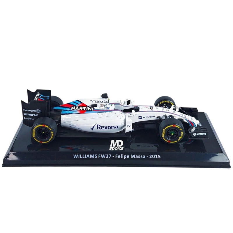 AUTO F1 WILLIAMS FW37 #19 FELIPE MASSA 2015 CAJA NORMAL PREMIUM COLLECT 1:24 - 2