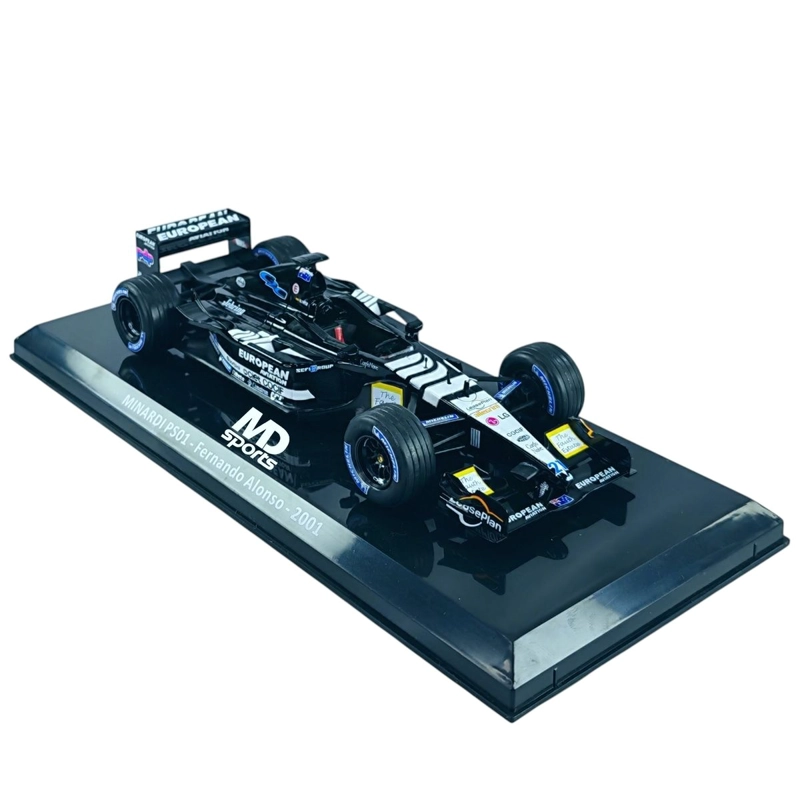 AUTO F1 MINARDI PS01 2001 #21 FERNANDO ALONSO CAJA NORMAL PREMIUM COLLECT 1:24 - 3