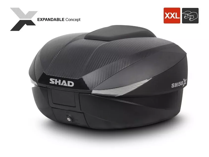 MALETA PARA MOTO SHAD TOP-CASE SH-58X EXPANDIBLE - 4