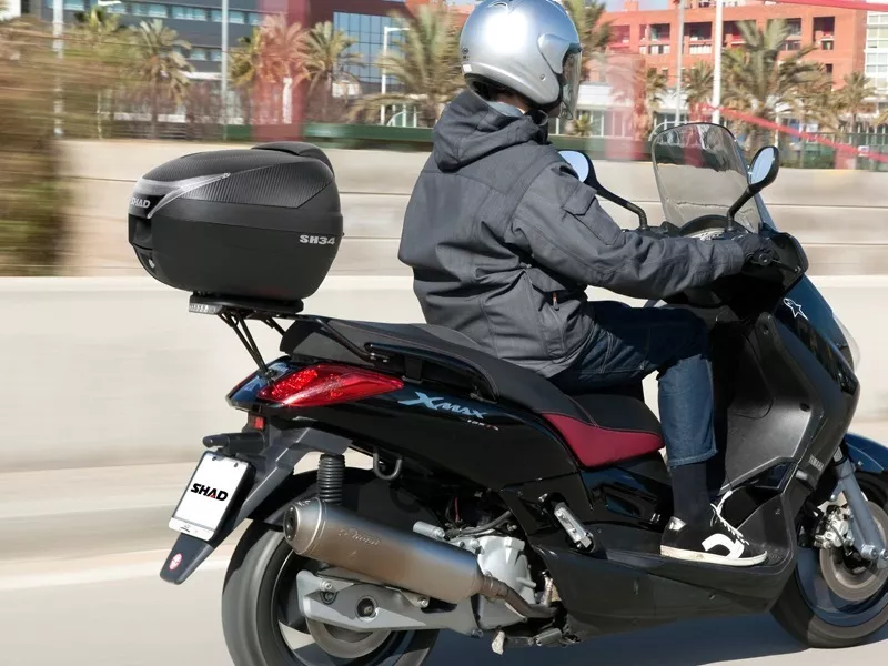 MALETA PARA MOTO SHAD TOPCASE SH34-C CARBONO - 4