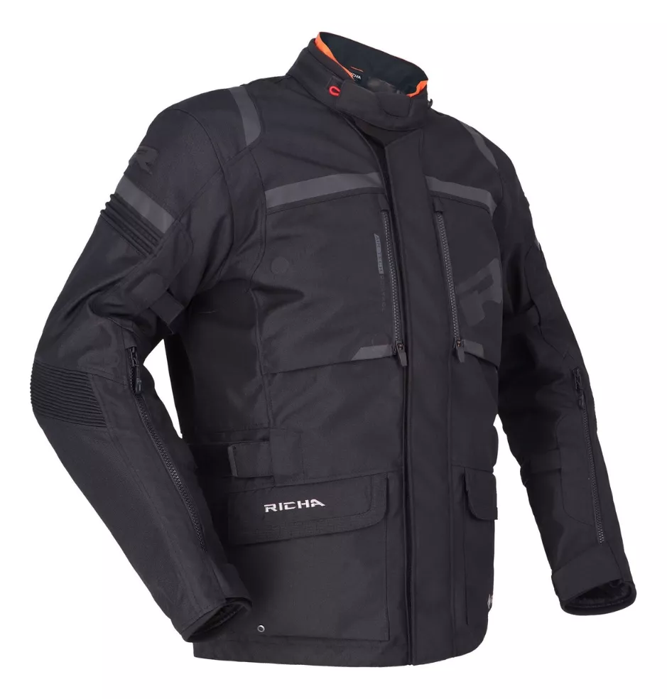 CHAQUETA PARA MOTO RICHA BRUTUS GORE-TEX BLACK - 1