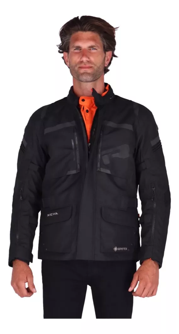 CHAQUETA PARA MOTO RICHA BRUTUS GORE-TEX BLACK - 3