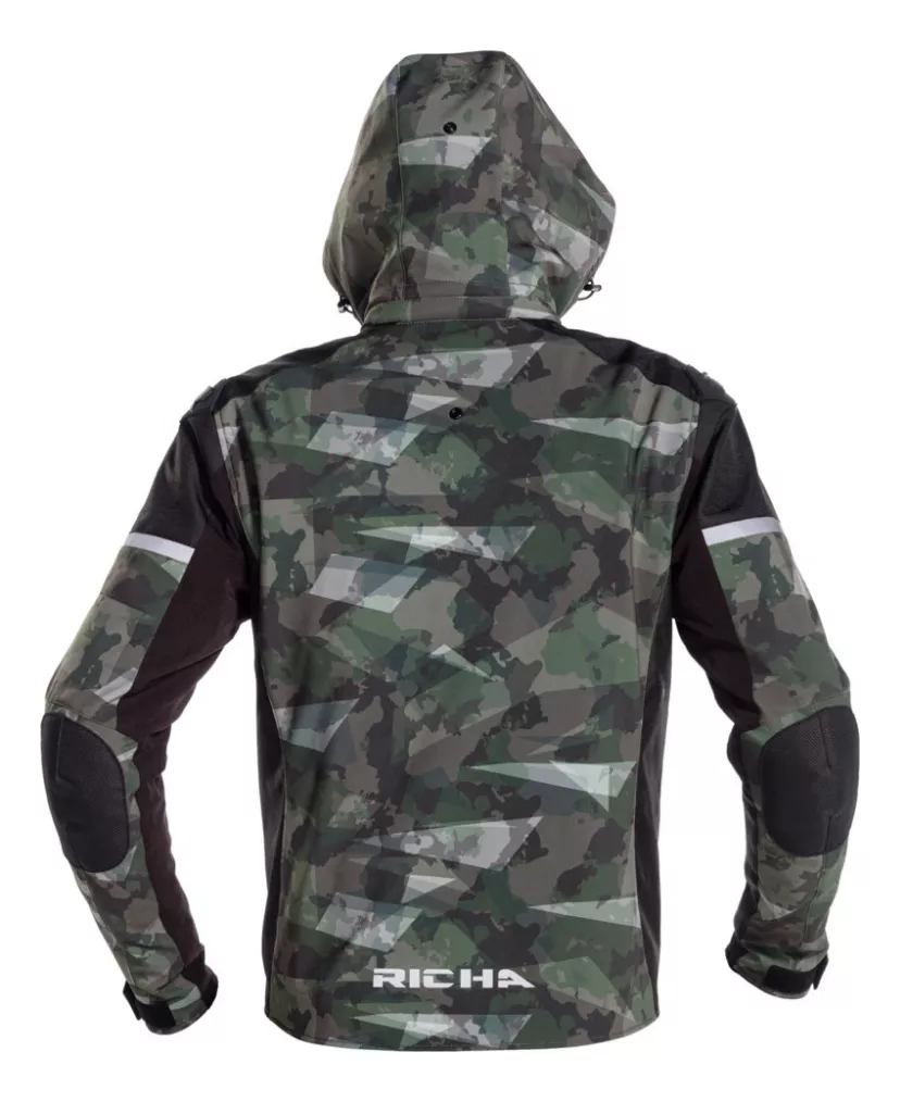 CHAQUETA PARA MOTO RICHA STEALTH CAMUFLADA VERDE - 2