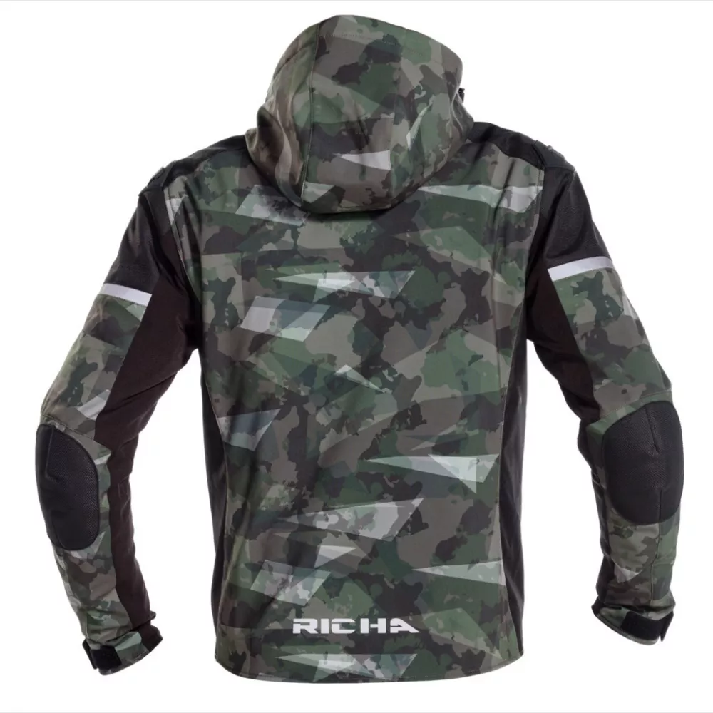 CHAQUETA PARA MOTO RICHA STEALTH CAMUFLADA VERDE - 3