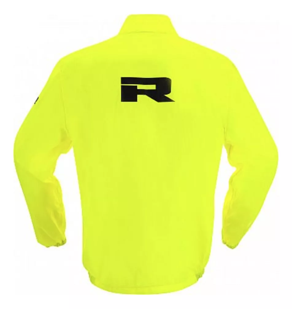 CHAQUETA PARA MOTO RICHA AQUAGUARD BLACK/FLUOR YELLOW - 2