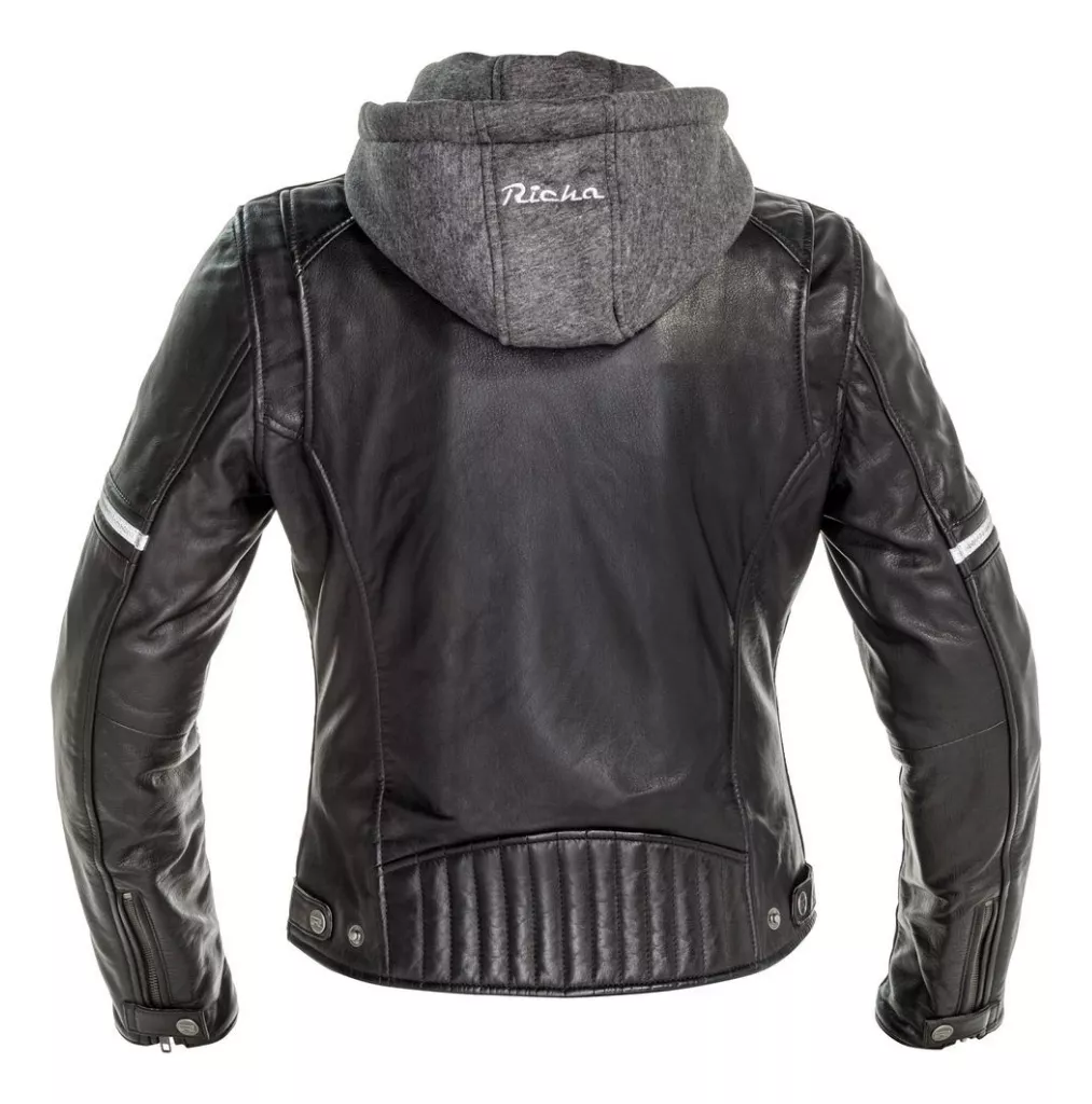 CHAQUETA PARA MOTO RICHA CUERO TOULON 2 LADY BLACK - 3