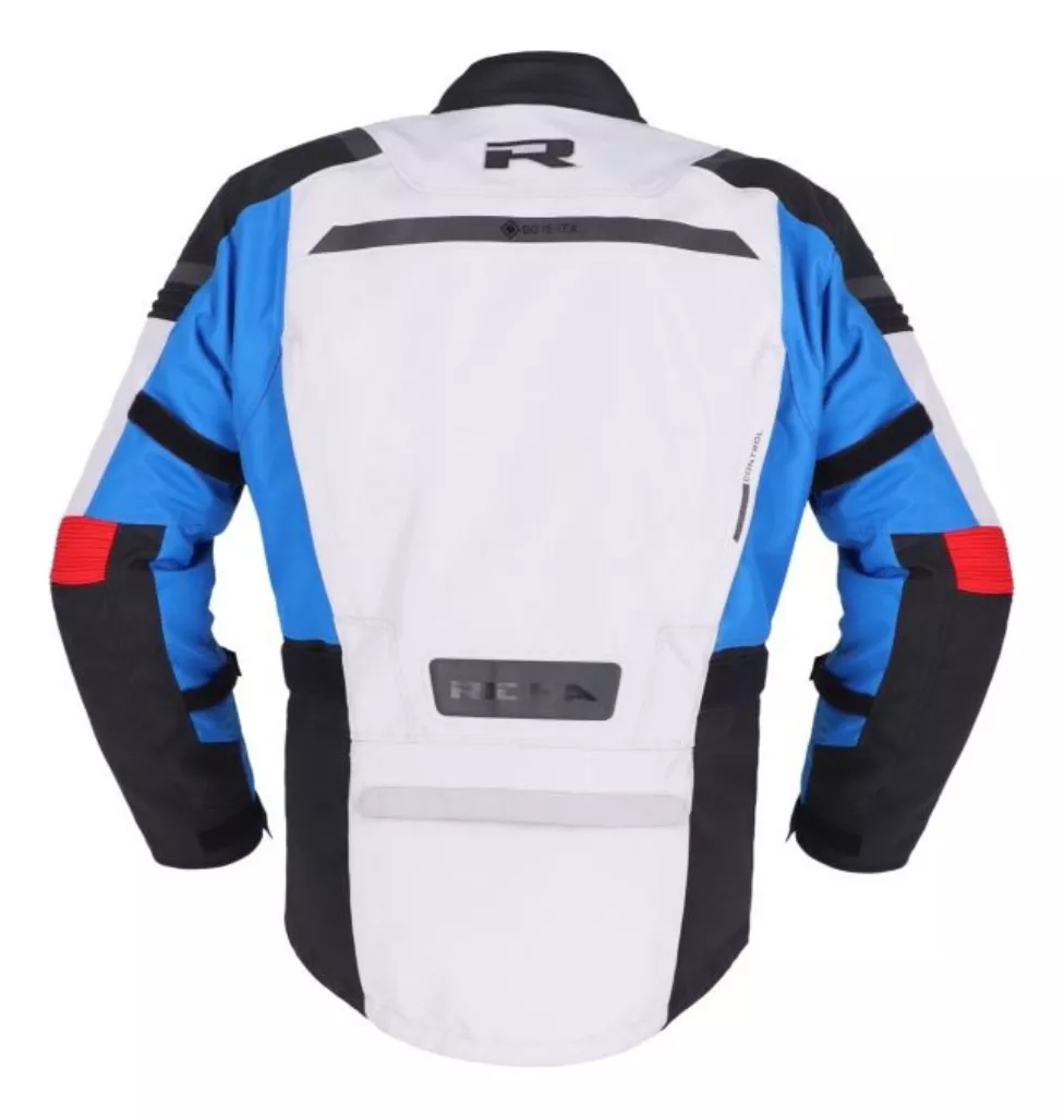 CHAQUETA PARA MOTO RICHA BRUTUS GORE-TEX GRIS/AZUL/ROJA - 2