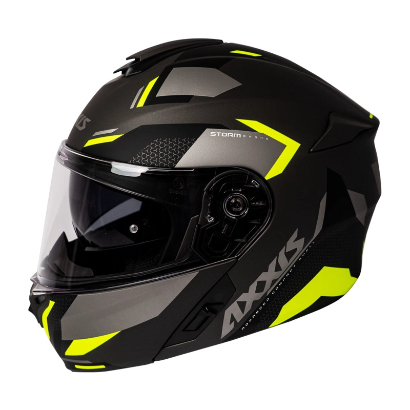 CASCO AXXIS STORM DRONE D3 AMARILLO FLUOR - 1