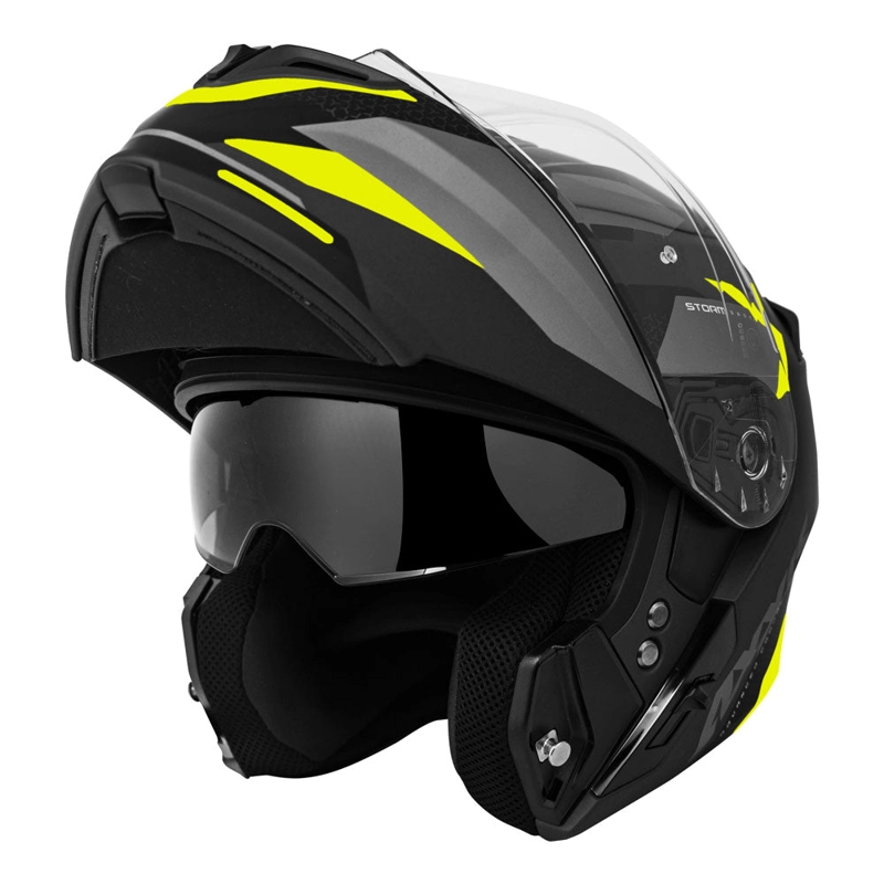 CASCO AXXIS STORM DRONE D3 AMARILLO FLUOR - 2