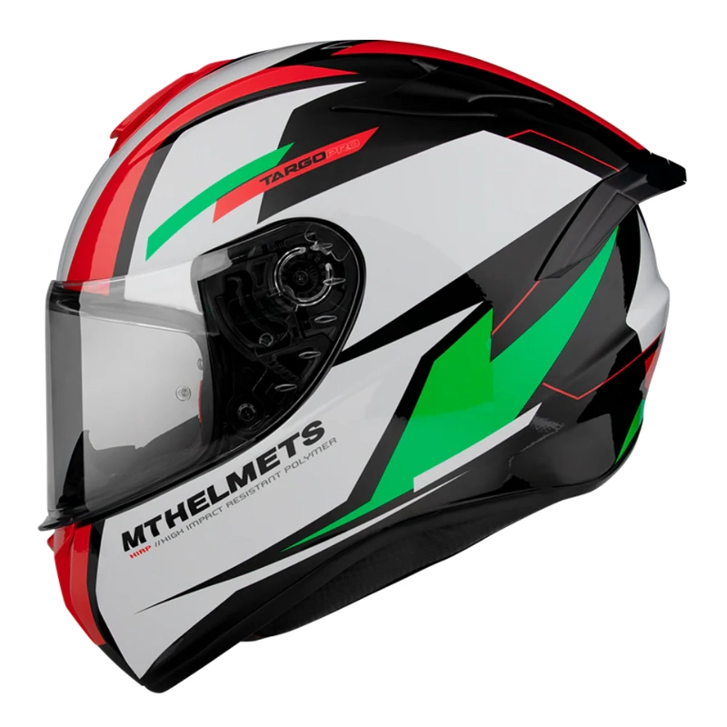 CASCO PARA MOTO MT FF106 TARGO PRO SOUND C6 VERDE PERLA BRILLO - 2