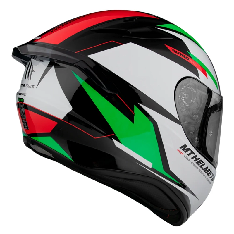 CASCO PARA MOTO MT FF106 TARGO PRO SOUND C6 VERDE PERLA BRILLO - 3