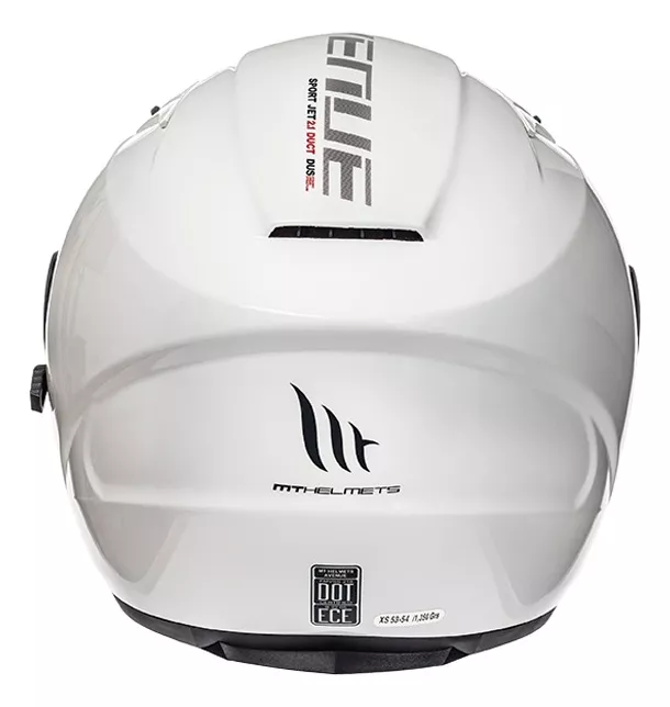 CASCO DE MOTO MT AVENUE SV SOLID BLANCO PERLA - 3