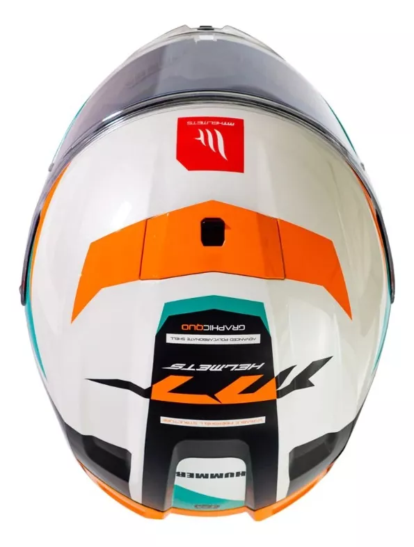 CASCO MT FF114 HUMMER QUO A0 BLANCO PERLA BRILLO - 2