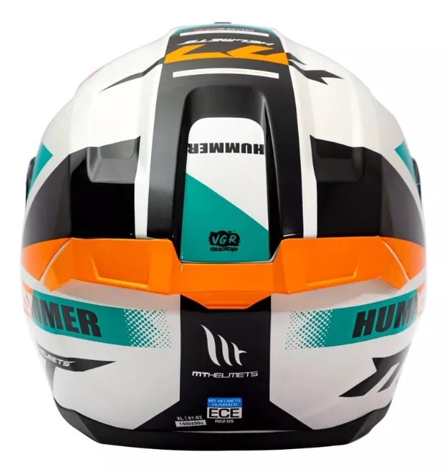 CASCO MT FF114 HUMMER QUO A0 BLANCO PERLA BRILLO - 5