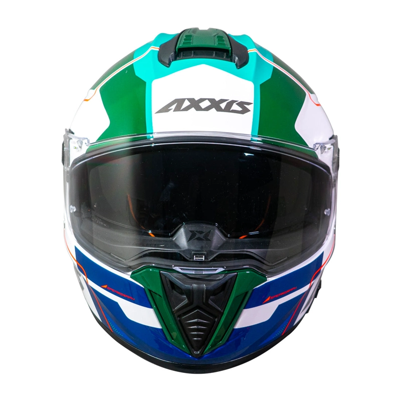 CASCO AXXIS HAWK SV SPEAR A6 VERDE BRILLO - 4