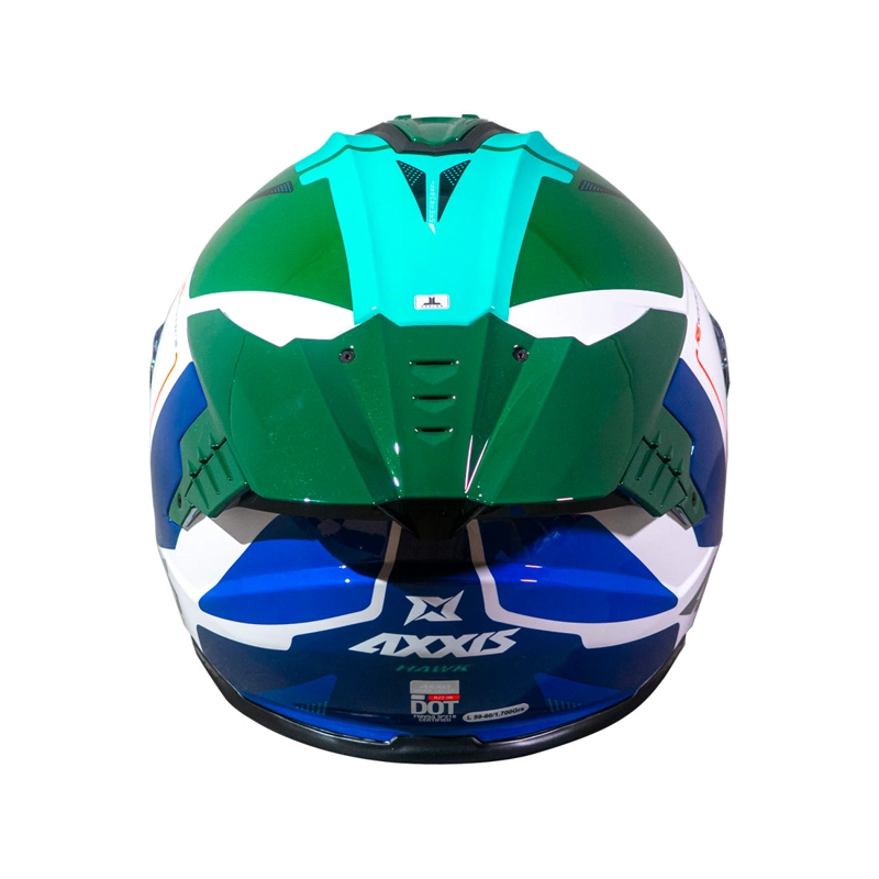 CASCO AXXIS HAWK SV SPEAR A6 VERDE BRILLO - 5