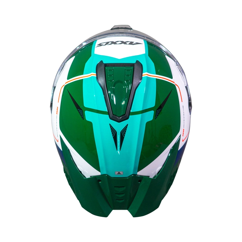 CASCO AXXIS HAWK SV SPEAR A6 VERDE BRILLO - 6