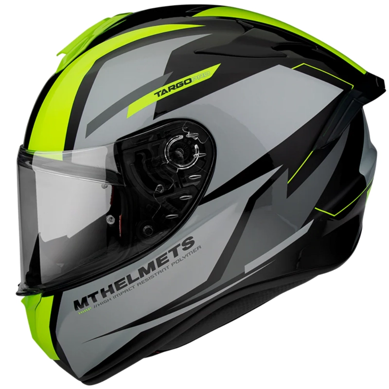 CASCO DE MOTO MT FF106 TARGO PRO SOUND A3 AMARILLO FLUOR BRILLO - 2
