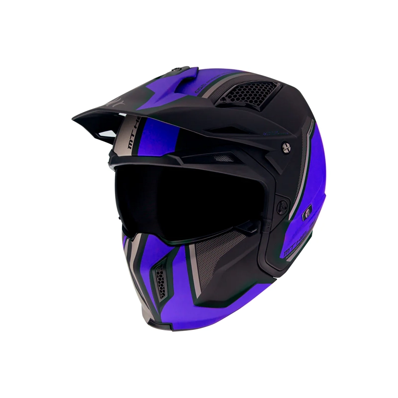 CASCO PARA MOTO MT TR902X STREETFIGHTER SV TWIN C7 AZUL/MATE - 2