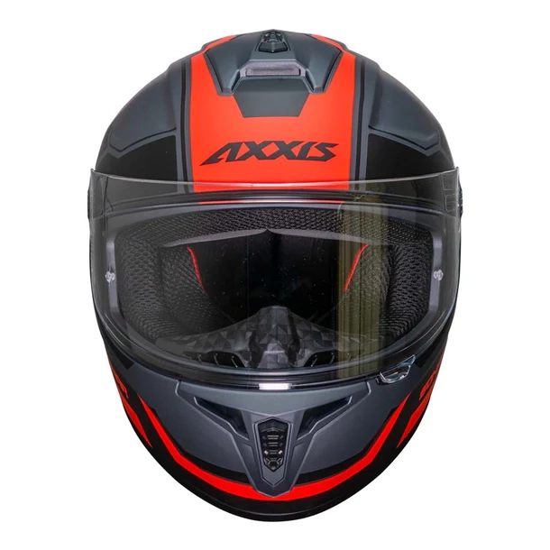 CASCO PARA MOTO AXXIS FF112C DRAKEN S SONAR B5 ROJO FLUOR MATE - 2